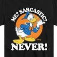 thumbnail image 3 of Disney - Donald Me Sarcastic Never - Toddler & Youth Short Sleeve Graphic T-Shirt, 3 of 5