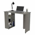 thumbnail image 4 of Inval Merlin 3-Shelf Computer Desk in Gray Smoke Oak, 4 of 9