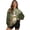 Cat Bird Floral Print, variant on LedBack Crewneck Sweatshirt, Snowman Rabbit Loose Fit Polyester Women Sweatshirt for Winter Daily Wear Running Game Day, Size S