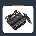 thumbnail image 2 of Divisor enchufe para encendedor coche 3 en 1 12-24V 2 adaptador cargador USB (), 2 of 7