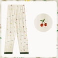thumbnail image 4 of LIZUOJUN 3 Piece Pajamas for Women Soft Comfortable Short Sleeve Lapel Top with Pants and Shorts Sleepwear Loungewear Set Summer Casual Wear Daily Wear - XL, 4 of 4