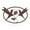 Penny Vein, variant on RealSteel Hummingbirds Wall Art - Symbol of Love and Joy, Indoor/Outdoor Metal Décor (14"/ Red)