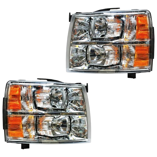 PAR FAROS - Compatible con Chevrolet Cheyenne 2007 - 2013 GEN Genérica .