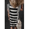 thumbnail image 5 of Women's Ruffled Striped Round Neck Cap Sleeve Mini Dress with Sheer Overlay Opaque Stretch for Elegant Everyday Wear, 5 of 11