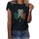 thumbnail image 1 of Camisetas con estampado del Día de San Patricio y cuello redondo para mujer, blusas femeninas cómodas a la moda, Tops Fridja bn910, 1 of 6