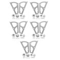 thumbnail image 3 of Hemoton 10 Pcs Stainless Steel Shoe Cabinet Hinges Replacement Fittings Plate Frames Turning Rack Accessories for Home Use, 3 of 8