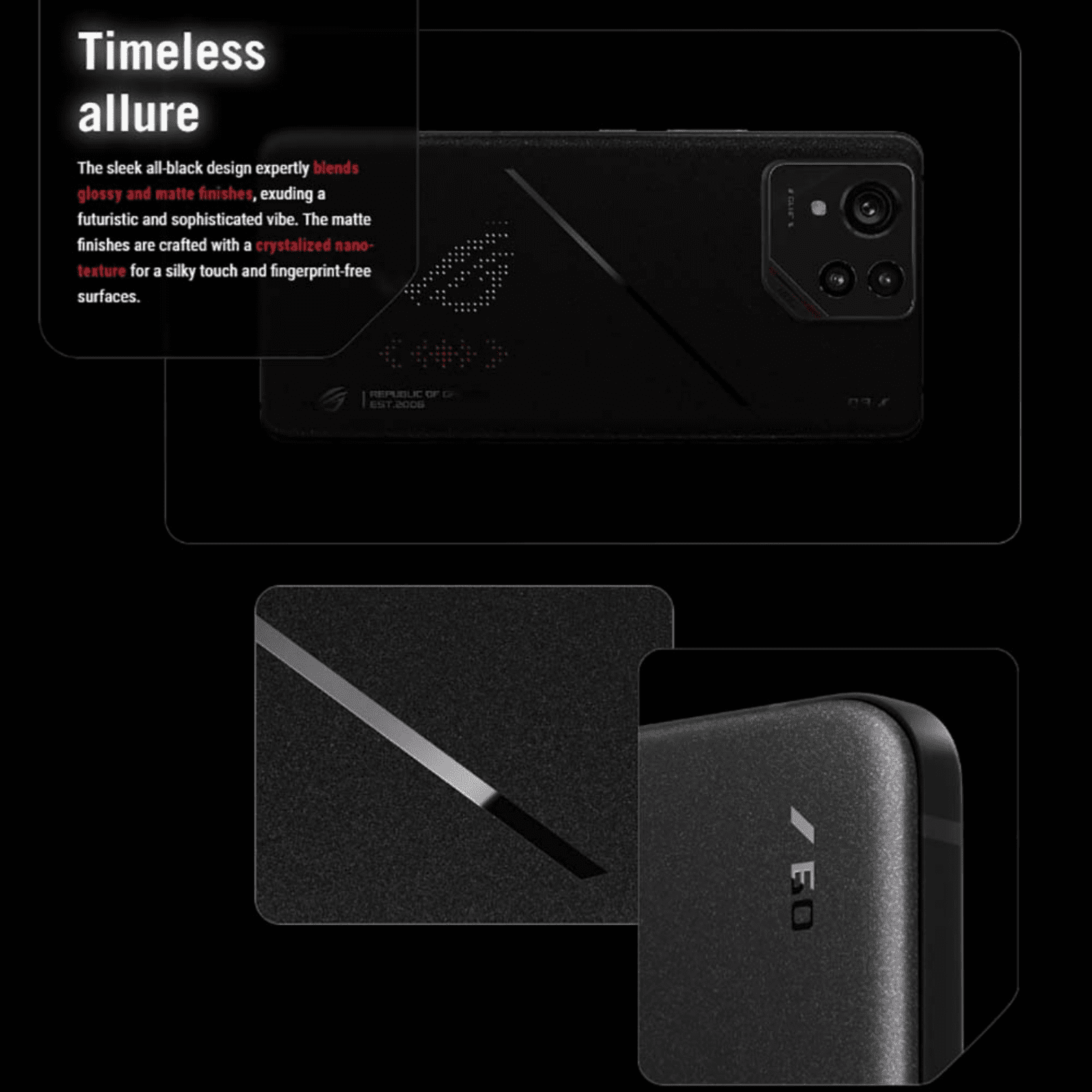 ROG Phone 9 Pro 16+512GB 6.78inch Display 2k 165Hz 5G Gaming Phone