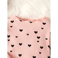 thumbnail image 5 of Kucnuzki 2T Toddler Girl Winter Tops Baby Girl Tops 3T Long Sleeve Polka-Dot Prints Pull-Over Tops Pink, 5 of 7