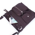 thumbnail image 4 of Bolsos cruzados para mujer PU duradero con cremallera para el ocio diario (café) Tmvgtek Para Estrenar, 4 of 9