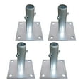 thumbnail image 3 of 4x Placas base para andamios de 4,7 x 4,7 pulgadas para andamios Instalación sencilla Diámetro del tubo 3,3 cm Altura del tubo 12 cm Accesorios, 3 of 8