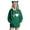 Army Green, variant on Women's French Terry Hooded Sweatshirt Loose Fit Long Sleeve Fall Casual Comfort​​