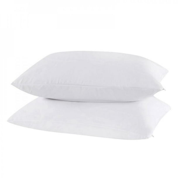 [Hot Sale!] 2 Pack Queen Size Soft Knit Waterproof Pillow Protectors Zippered Allergy Pillowcase