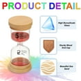 thumbnail image 3 of Uxcell 5 Minute Sand Timer, 2 Pcs Wooden Sand Watch Glass Sand Clock for Games, Classroom, Kitchen, Office, Home, Red, 3 of 6