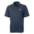 thumbnail image 2 of Men's Cutter & Buck Navy New York Yankees Virtue Eco Pique Recycled Polo, 2 of 3