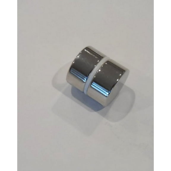 Neodymium Magnets 8mm x 5mm" Grade N52 Set of 2 Disc Magnets Shiny Nickel Finish Rare Earth