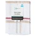 thumbnail image 5 of Mainstays 4-Piece Kitchen Scrubber Dishcloth Set, Tan Stripe, 5 of 7