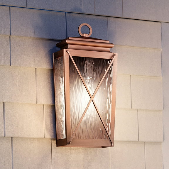 Luxury Vintage Wall Sconce, 17.875H x 8W, with Transitional Style, Antique Copper, UHP1410 by Urban Ambiance