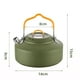 thumbnail image 5 of Tetera para acampar al aire libre de 1 litro con pico corto, resistente y duradera. Verde, 5 of 8
