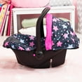 thumbnail image 5 of Bayer Design Dolls: Car Seat - Turquoise, Pink, Stars - Fits Dolls Up To 18", Safety Belt, Sun Canopy, Accessory For Plush Toys Stuffed Animals & Dolls, Suitable For Children Ages 3+, 5 of 7