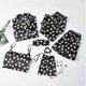 thumbnail image 4 of Conjunto de s de para mujer, 7 Uds., camiso, pantalones cortos, banda para el pelo, , ropa de dormir, trajes METRO Hugo Pijama de satén de seda para mujer Inicio, 4 of 6
