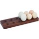 thumbnail image 1 of Bandeja de madera para huevos, soporte para huevos, organizador de bandejas para huevos de encimera, bandejas apilables con 12 orificios para huevos, chocolates, sushi y cocina, 1 of 6
