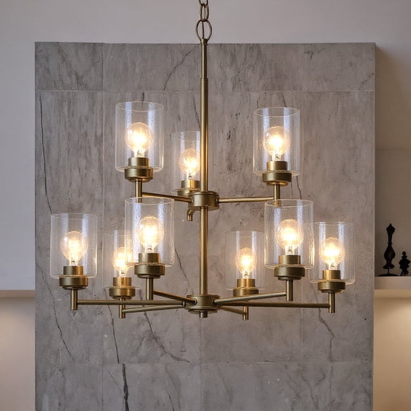 Luxury New Traditional Chandelier, Natural Brass, UKC20243