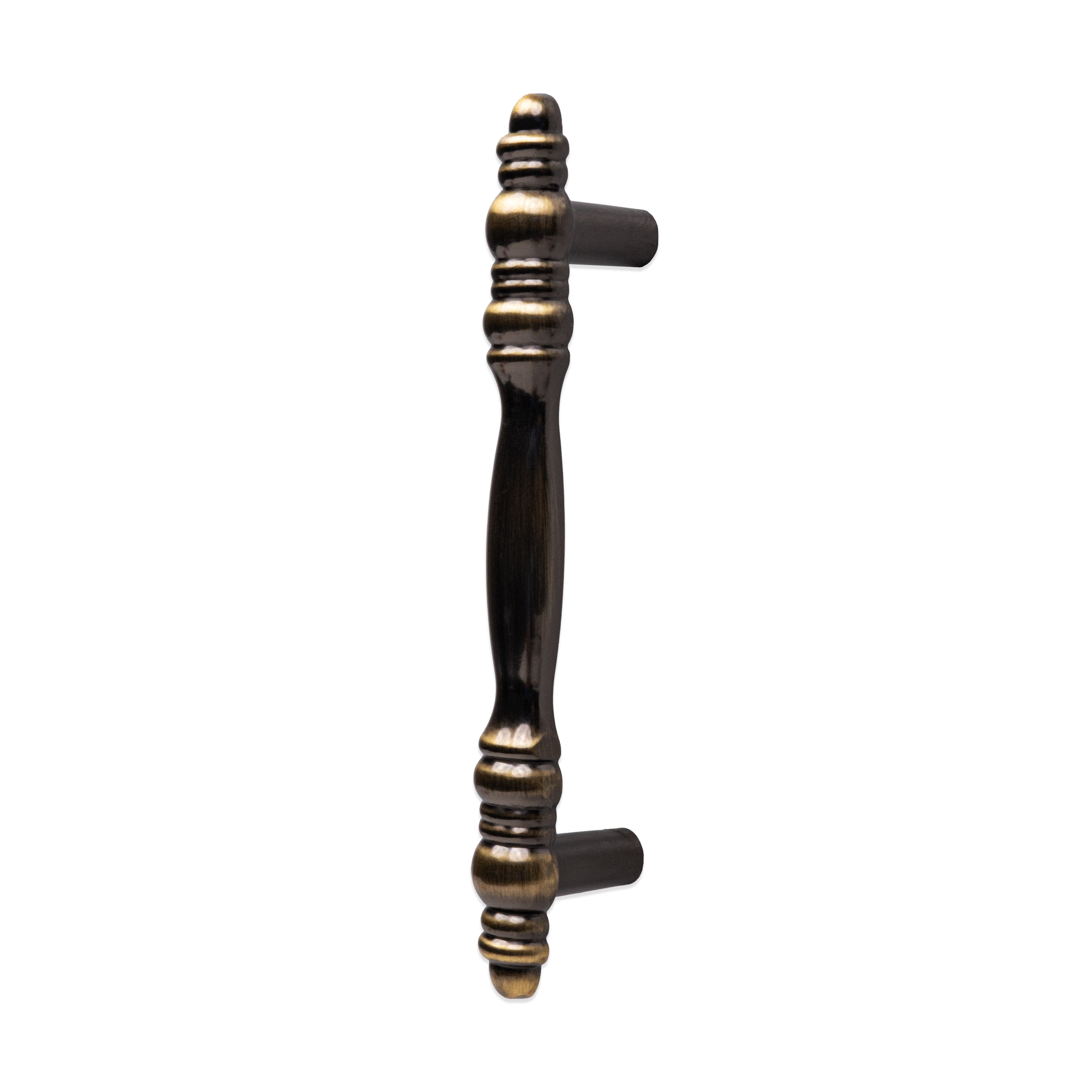 Mainstays 3" (76mm) Center-to-Center Traditional Cabinet Pull, Antique Brass, 2 Pack