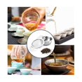thumbnail image 4 of 6 paquetes de coladores de té con cuenco de goteo, filtros de té de 2,5 pulgadas para té de hojas sueltas, malla de acero inoxidable Te, 4 of 5