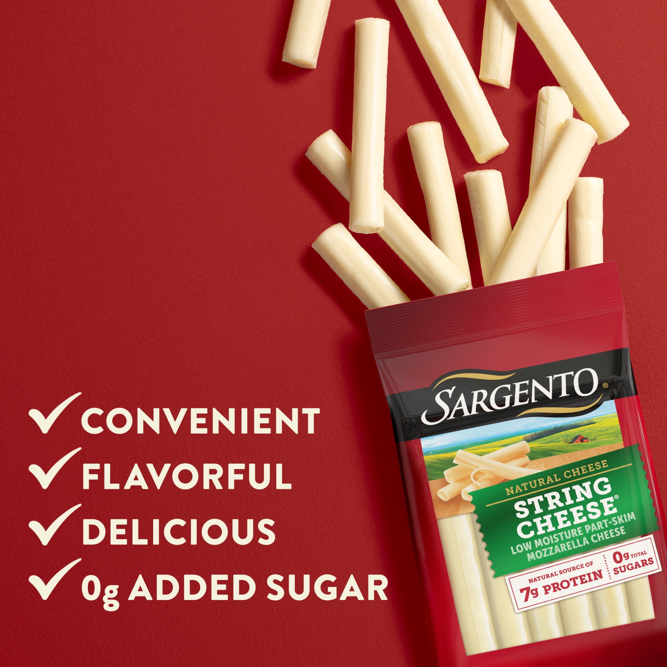 Sargento® Natural String Cheese Snacks, 12-Count