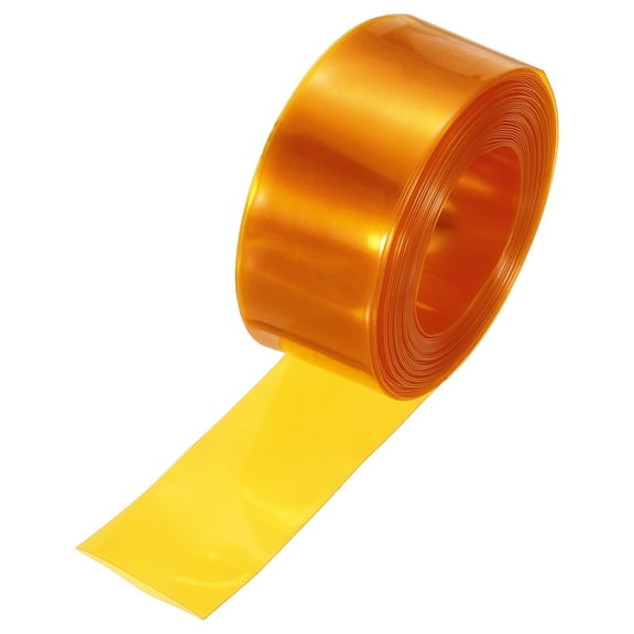 Uxcell Battery Wrap 30mm Flat 21ft Heat Shrink Tube Wraps Gold
