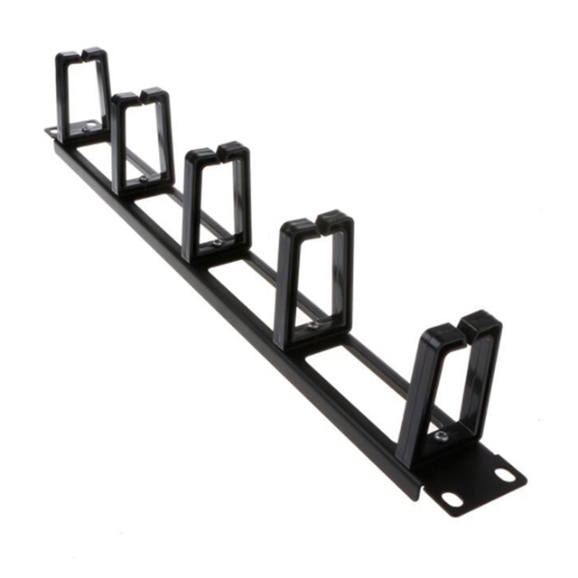 5X 19 Inch 1U Rack Cabinets Cable Management Network Organizer Hollow Metal Base Five Ring Detachable Wire Manager Frame
