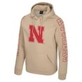 thumbnail image 2 of Men's Colosseum Tan Nebraska Huskers Big Break Raglan Hoodie, 2 of 3