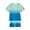 Blue, variant on ibuvkizy Summer Toddler Boys Outfit Sets Kids Baby Boys Fashion Gradient Short Sleeve Round Neck Tshirt Shorts Outfits Clothes