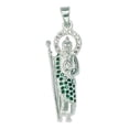 thumbnail image 1 of JOYARIS Dije Medalla San Judas Tadeo Zirconias Plata Solida 925 DM-0000552, 1 of 4