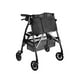 thumbnail image 1 of Andador plegable ligero Stander Wonder Rollator Plus para adultos mayores y niños, Travel EZ Fold-N-Go, pequeño andador con ruedas y asiento, color nogal negro, 1 of 5