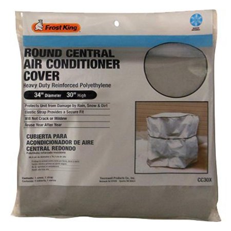 Frost King CC30XH 34x30 Round Central Air Conditioner Cover (Heavy Duty Reinforced (Best Central Heating Inhibitor)