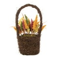thumbnail image 5 of Northlight Autumn Harvest Hanging Basket with Artificial Foliage and Checkered Bow - 22", 5 of 6