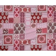 thumbnail image 5 of oneOone Polyester Spandex Maroon Fabric Patchwork Quilting Supplies Print Sewing Fabric By The Yard 56 Inch Wide-X4, 5 of 6