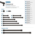 thumbnail image 6 of Amerock Farewind 3 inch (76mm) Center-to-Center Oil-Rubbed Bronze Cabinet Pull, 6 of 6