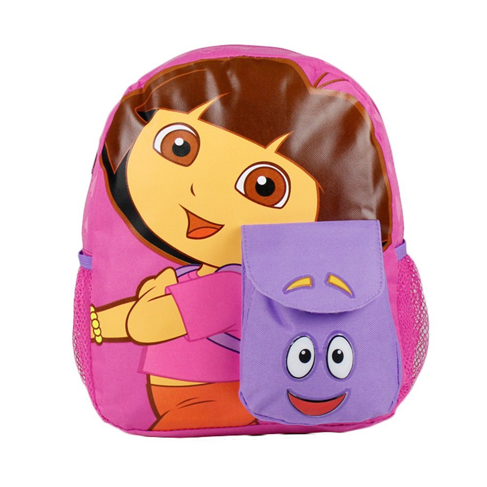 Grupo Ruz Small Size Pink Backpack and Dora the Explorer Bookbag