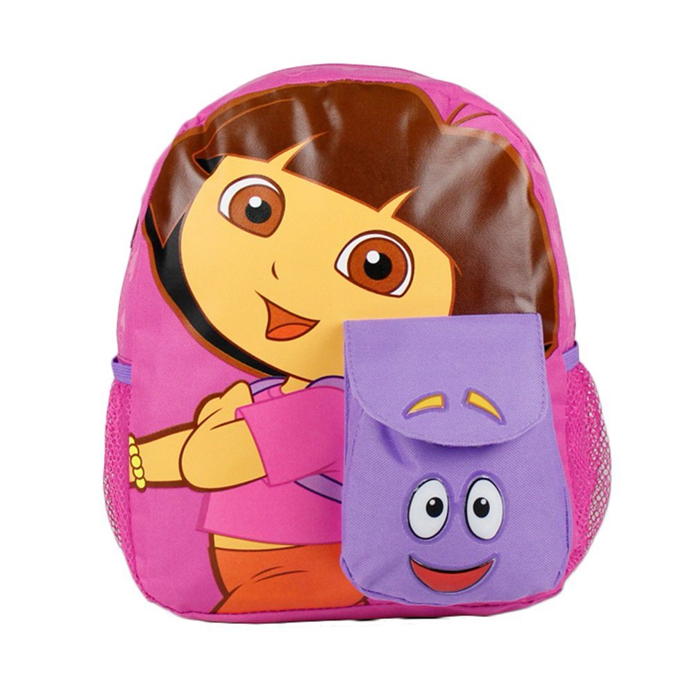 Grupo Ruz Small Size Pink Backpack and Dora the Explorer Bookbag