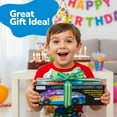 thumbnail image 3 of ArtCreativity Light up Transparent Bump and Go Car Toy for Toddlers, Sensory Toy Vehicle with Colorful Moving Gears, Music, and LED Effects, 3 of 8