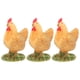 thumbnail image 1 of 3 unids estatuas de pollo de vida útil simuladas gallinas de gallina resina gallina estatuillas, 1 of 5