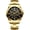 Black Face, variant on DREAMING Q&P Fq-005 Classic Style Gold Stainless Steel Mens Wrist Watches with Crystals for Man