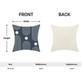 thumbnail image 5 of Boho Mid Century Pillow Covers 18x18 Inch Set of 2, Abstract Simple Navy Blue Decorative Throw Pillowcase Boho Modern Outdoor Farmhouse Cushion Cover for Sofa Couch Bed Living Room Decor, 5 of 6