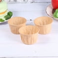 thumbnail image 3 of WHAMVOX Khaki Paper Cake Cups for Baking Desserts Oilproof Nonstick Muffin Cups for Parties and Celebrations 2.5 Inches, 3 of 8