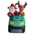 thumbnail image 2 of A Holiday Company 5.5 Ft Tall Inflatable Golf Santa Holiday Lawn Decoration, 2 of 5