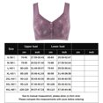 thumbnail image 2 of Conjunto de lencería Sujetador frontal con botones para mujer Ropa interior inalámbrica de alto soporte y fácil cierre (Púrpura S) Cgtredaw Púrpura T S para Mujer, 2 of 5