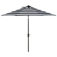 thumbnail image 3 of Safavieh PAT8004B Collection Extérieure Iris Fashion Line Parasol à Inclinaison Automatique, 9 Pieds, Marine/blanc, 3 of 4