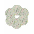 thumbnail image 7 of 15 Inch Round Placemats Set of 6, Pink Spring Floral Non Slip Heat Insulation PP Table Mats, Farmhouse Flowers Sage Green Leaves Washable Place Mats for Kitchen Dining Party Table Decor, 7 of 7